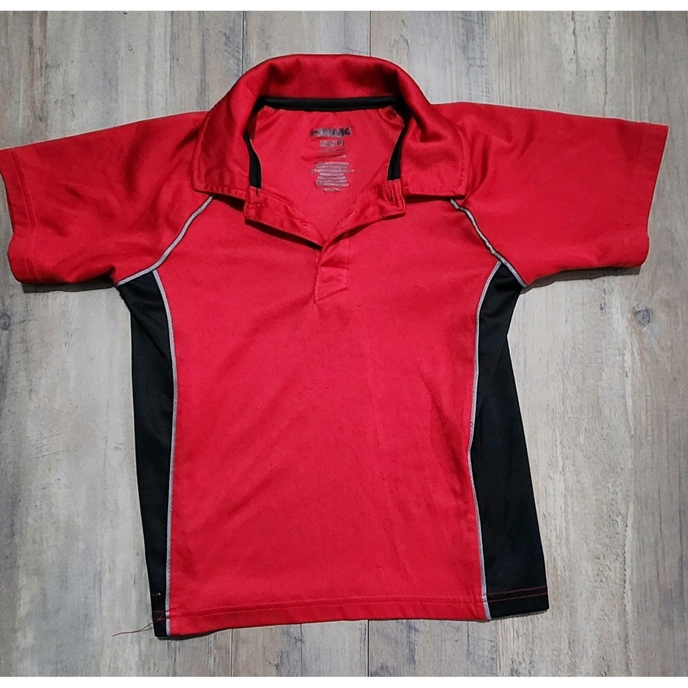 Hawk (Tony Hawk) Red/Black Polo Short Sleeve Shirt Boys Size 5/6